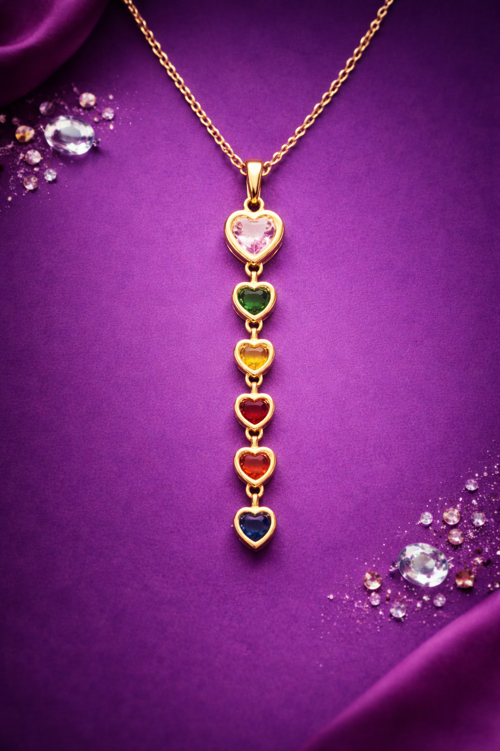 The Amora cascade necklace