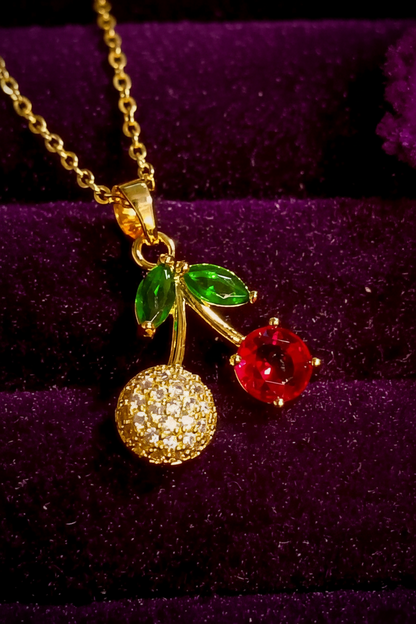 Ruby Cherry Luxe Necklace