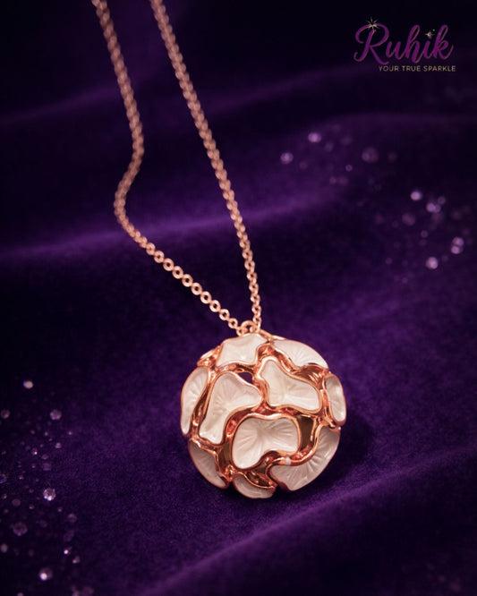 The Luna Blossom Orb Pendant Necklace