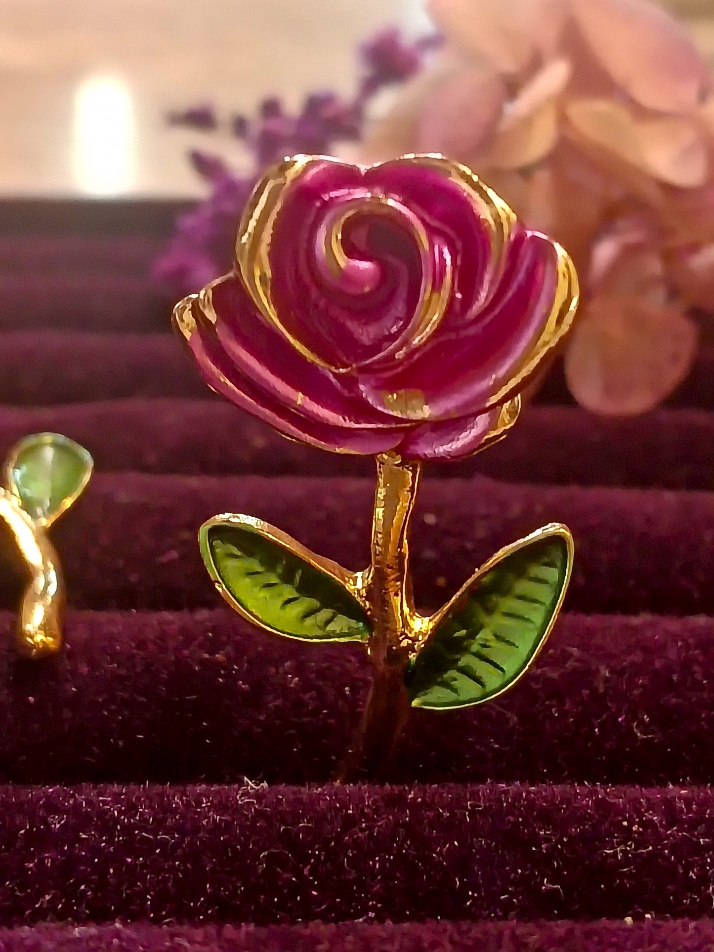 Rose bloom stud earrings