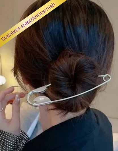 Ruhik Twist Multi-Purpose Hair Pin & Bag Charm | Stainless Steel | Anti-Tarnish