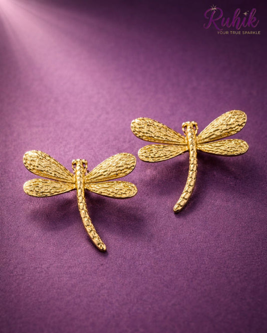 The Golden Dragonfly earrings